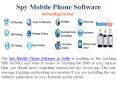Spy Mobile Phone Software PowerPoint PPT Presentation
