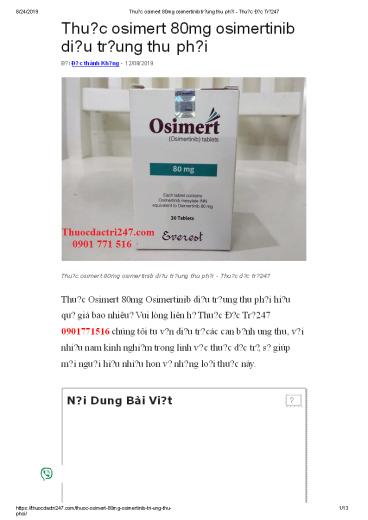 thuoc osimert 80mg osimertinib