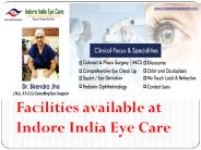 Facilities available at Indore India Eye Care