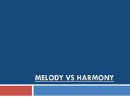Difference Between Melody and Harmony