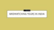 Birdwatching tours in india