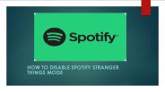 Stranger Things Mode Spotify