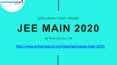 JEE Main 2020 Updates PowerPoint PPT Presentation