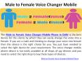 Male to Female Voice Changer Mobile Phone PowerPoint PPT Presentation