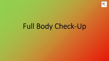 Now Get Best Body Checkup from ACI Diagnostics
