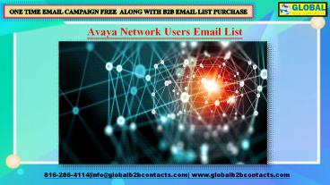 Avaya Network Users Email List