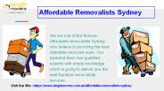 Affordable Removalists Sydney