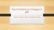 Top Architecture Colleges in MP - Avantika University