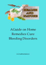A Guide on Home Remedies Cure Bleeding Disorders