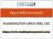 Washington Open MRI in Greenbelt, MD