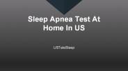 Sleep Apnea Test at Home in US