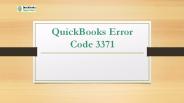 QuickBooks Error Code 3371