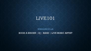 Live Music or a DJ for your Wedding?