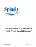 Saltwater Pool vs. Chlorinated Pool: Which Should I Choose? PowerPoint PPT Presentation