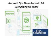Android Q is Now Android 10: Everything to Know