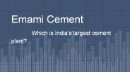 Which is India's largest cement plant