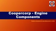 Engine components manufacturer in India