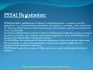 Apply For FSSAI Registration | Food License | @1000 Only