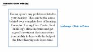 Audiology Clinic in Patna