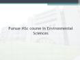 Pursue MSc course in Environmental Sciences | Marwadi University PowerPoint PPT Presentation