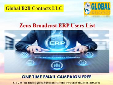 Zeus Broadcast ERP Users List