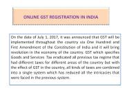 Apply Online GST registration Services