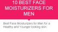 10 Best Face Moisturizers For Men PowerPoint PPT Presentation