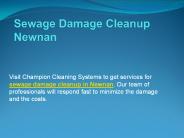 Sewage damage cleanup Newnan
