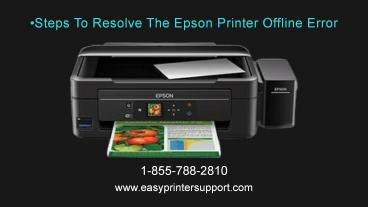 Steps To Resolve The Epson Printer Offline Error