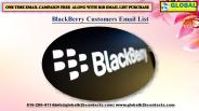 BlackBerry Customers Email List