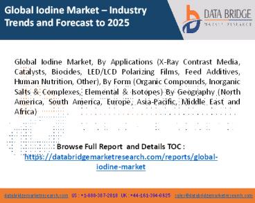 Global Iodine Market