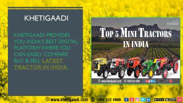 Latest Tractor In India