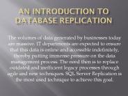 Database replication SQL server PowerPoint PPT Presentation