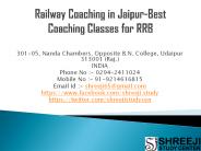 Railway Coaching in Jaipur-Best Coaching Classes for RRB