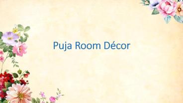 Puja Room Decor