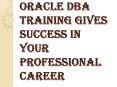 Gives Success in your Professional Career with Oracle DBA Training PowerPoint PPT Presentation