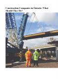 Construction Companies in Ontario: What Should They Do? PowerPoint PPT Presentation
