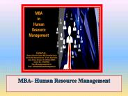 MBA- Human Resource Management
