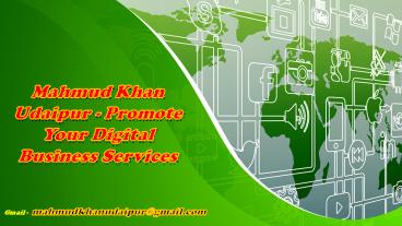 Mahmud Khan Udaipur Digital Marketing Agents