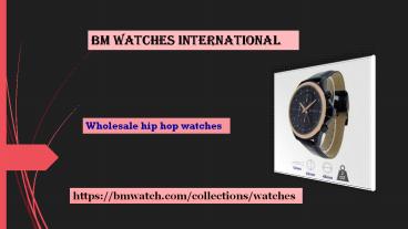 Wholesale hip hop watches