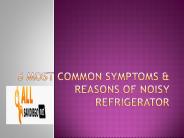 5 Most Common Symptoms & Reasons Of Noisy Refrigerator