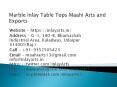 Marble Inlay Table Tops Maahi Arts and Exports PowerPoint PPT Presentation