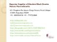 Exporter Supplier of Absolute Black Granite Natura MarmoGranite PowerPoint PPT Presentation