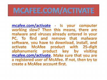 protect your PC from malware and viruses