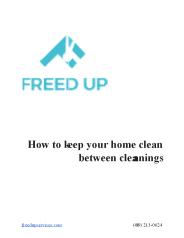 How to keep your home clean between cleanings