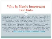 Why Music is Important for Kids