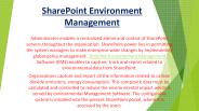 SharePoint Environment Management