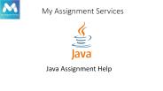 Java Assignment Help