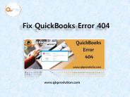 How to Fix QuickBooks Error 404