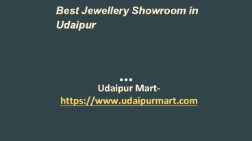 Best Jewellery Showroom in Udaipur